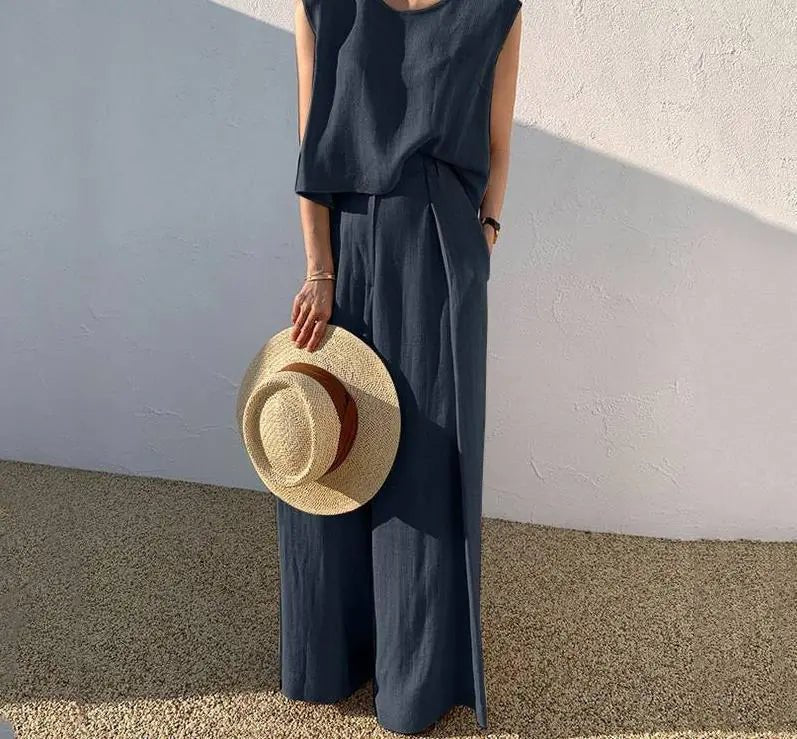 2023 Spring/Summer Women's Loose Two - Piece Set - Dakdouksson