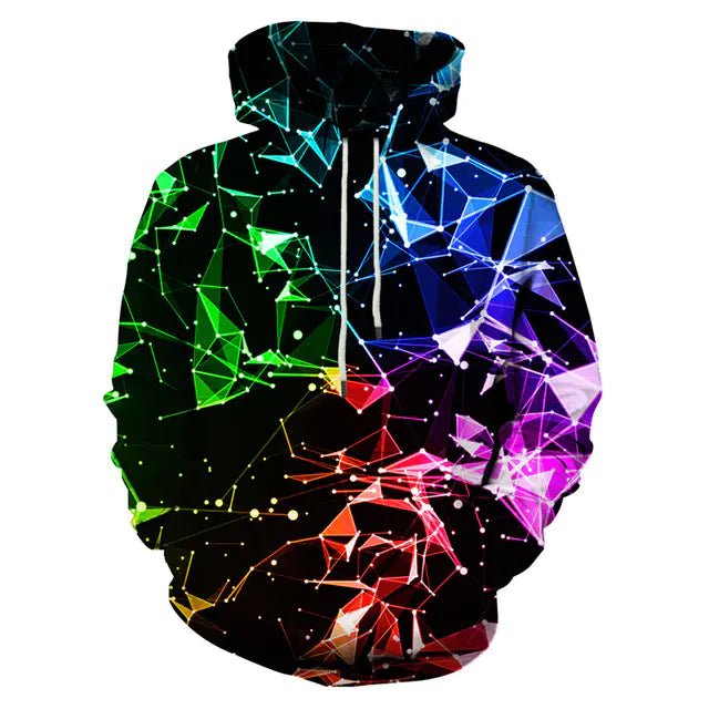 3D Snowflake Hoodie Pullover for Men and Women - Dakdouksson