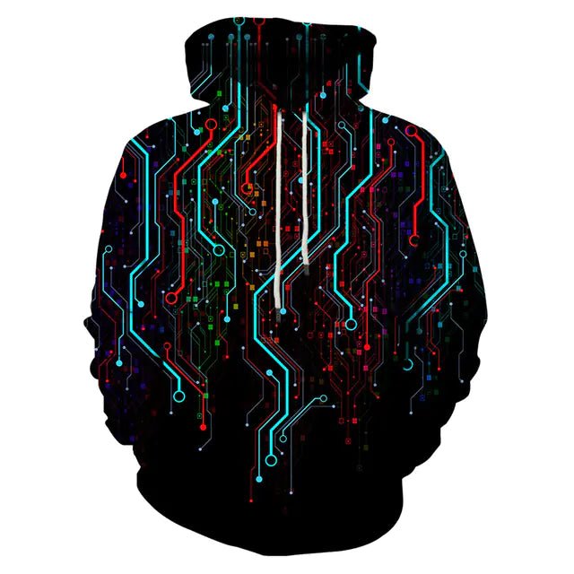 3D Snowflake Hoodie Pullover for Men and Women - Dakdouksson
