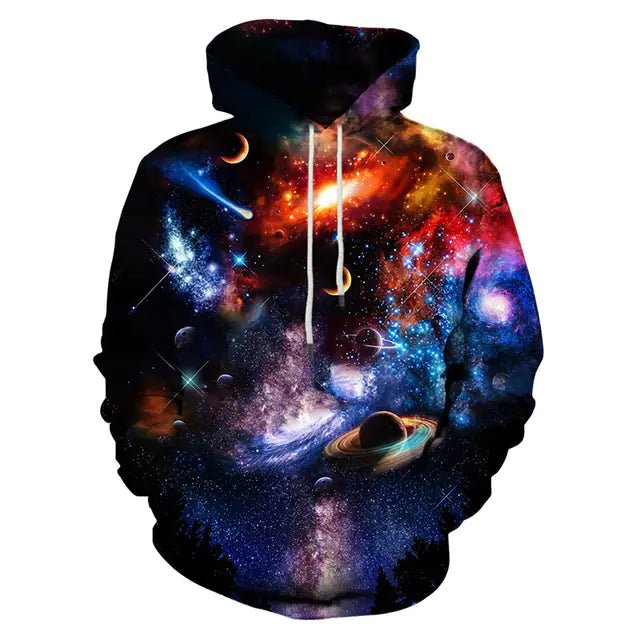 3D Snowflake Hoodie Pullover for Men and Women - Dakdouksson