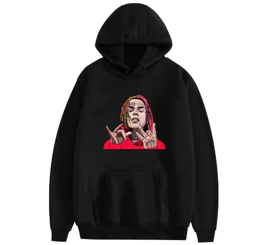 6ix9ine Hoodie - Hip Hop Fashion Sweatshirt - Dakdouksson