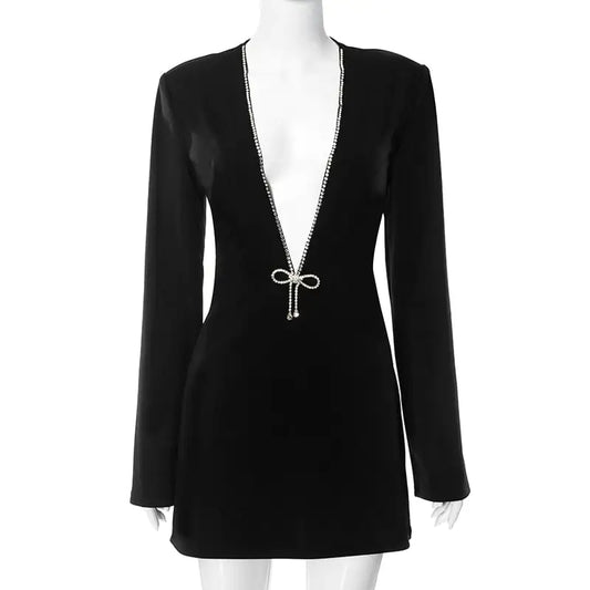 Women's Long-Sleeved Hot Girl Dress for Autumn/Winter