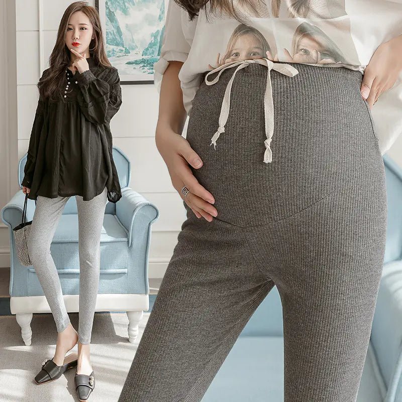 Adjustable Cotton Maternity Leggings for Pregnant Women - Dakdouksson
