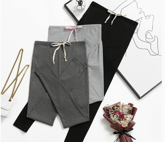 Adjustable Cotton Maternity Leggings for Pregnant Women - Dakdouksson