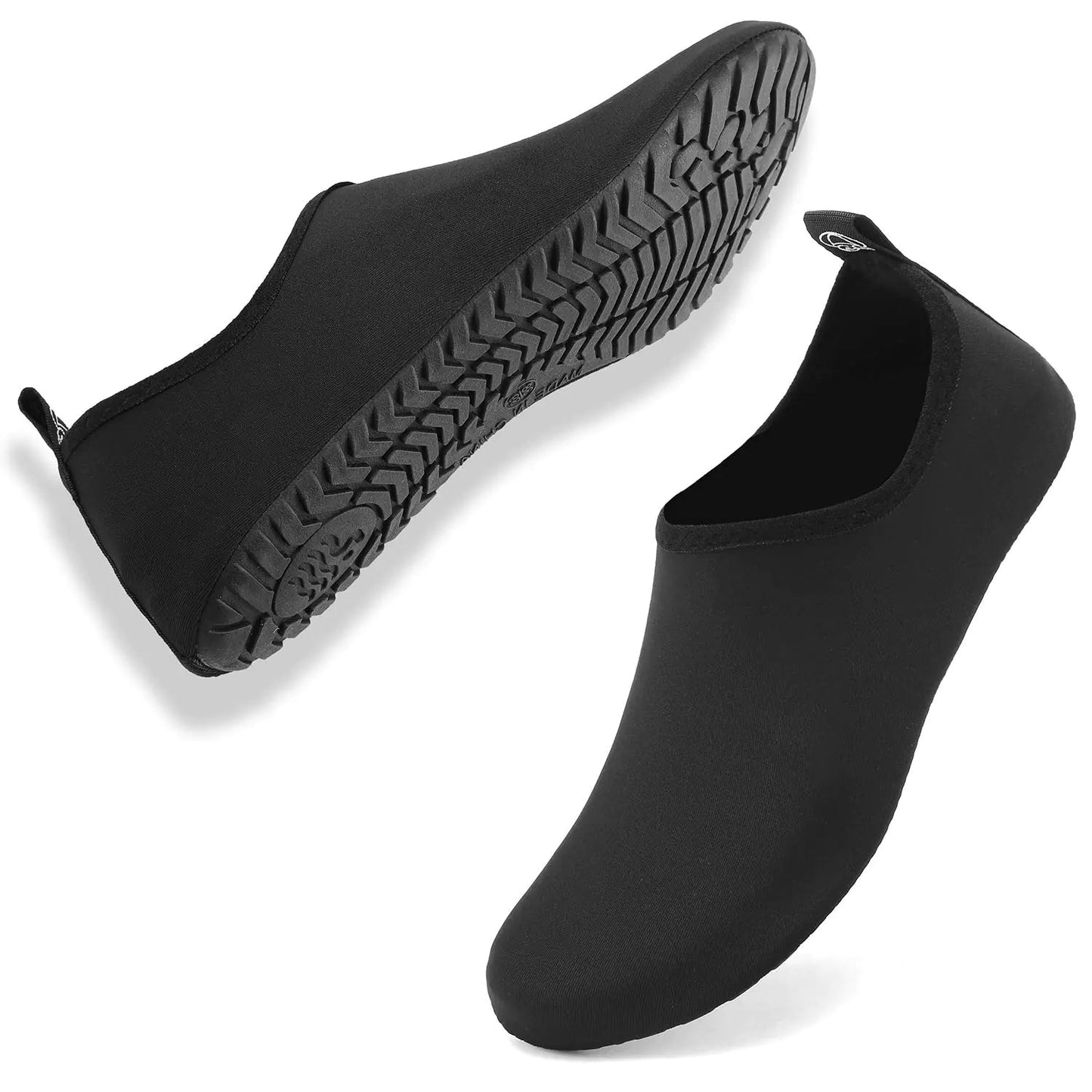 Aqua Socks Beach Water Shoes Barefoot Yoga Socks Quick - Dry Surf Pool Swim Shoes for Women Men(Black Nns7.5/8.5 Women6.5/7.5 Men38/39 EU) - Dakdouksson