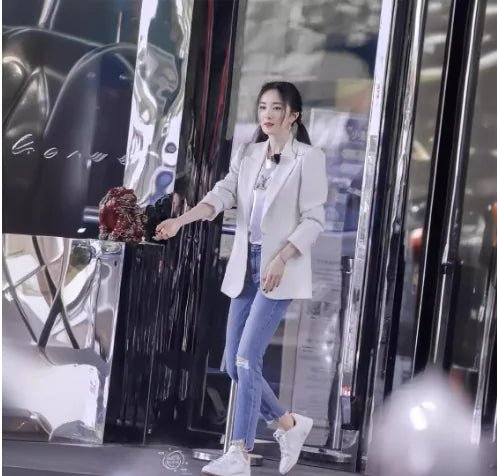 Blue Ripped Skinny High Waist Distressed Denim Jeans - Dakdouksson