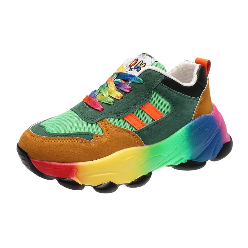 Colorful Dad Sneakers for Women - Trendy Casual Shoes - Dakdouksson