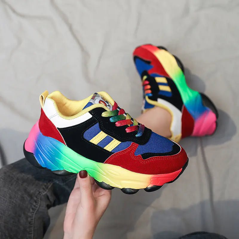 Colorful Dad Sneakers for Women - Trendy Casual Shoes - Dakdouksson