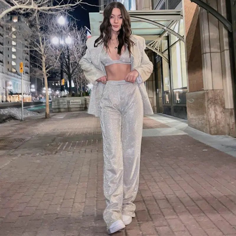 Fashionable European Sexy Nightclub Outfit Set - Dakdouksson