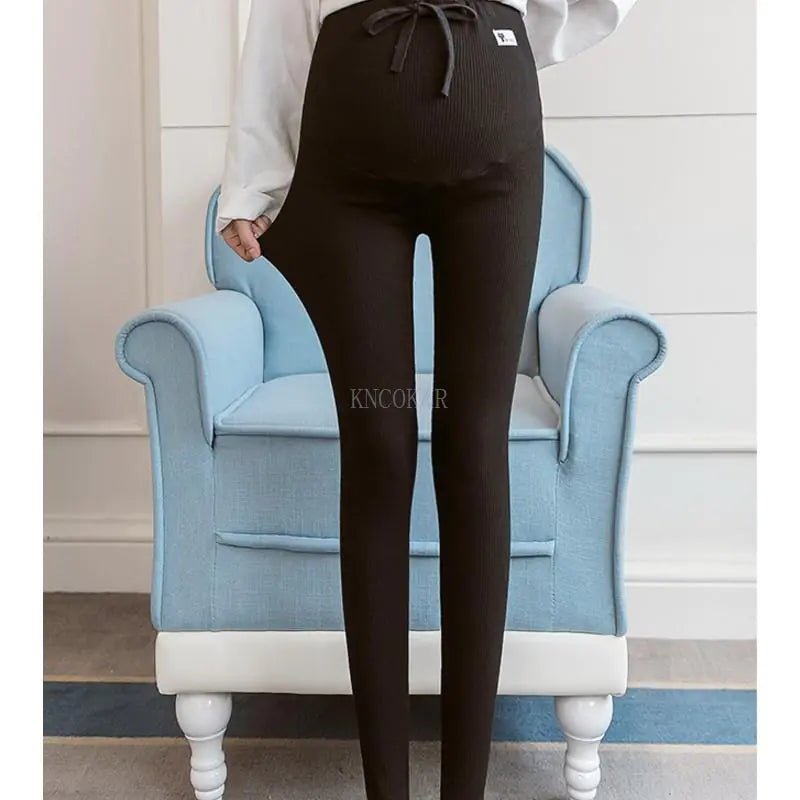 High Waist Striped Leggings for Pregnant Women - Dakdouksson