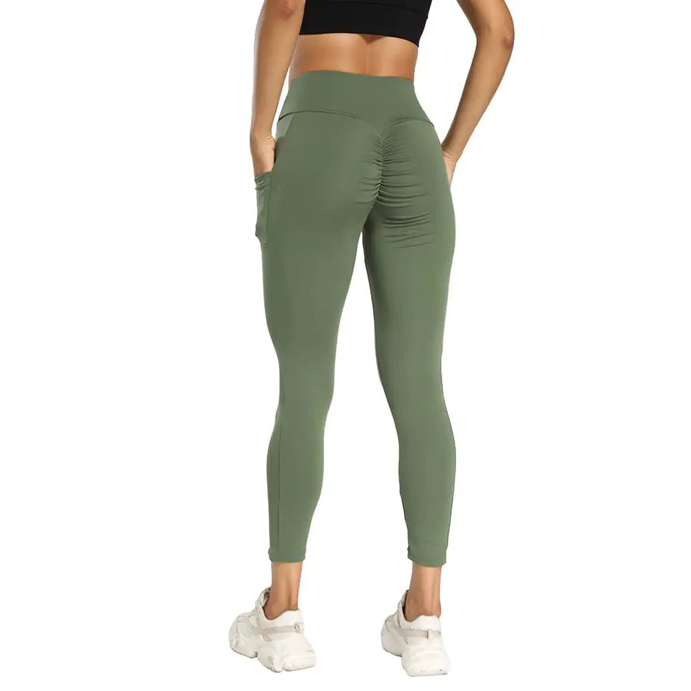 Hip Lifting Sports Yoga Leggings for Fitness Running - Dakdouksson