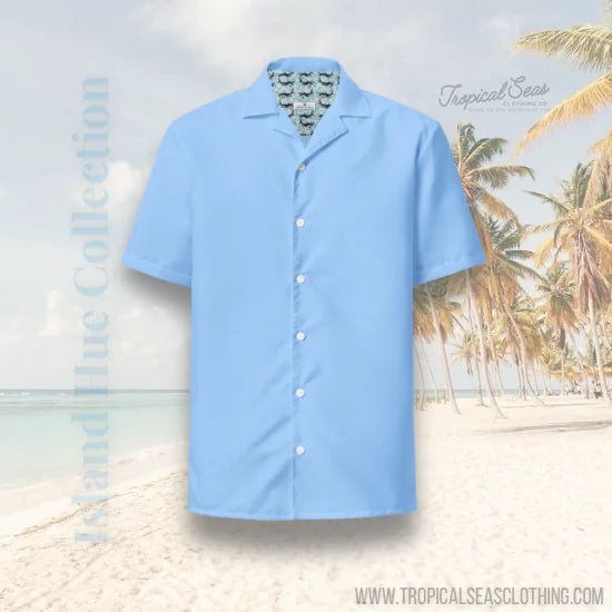 Island Sky Blue button shirt - Dakdouksson
