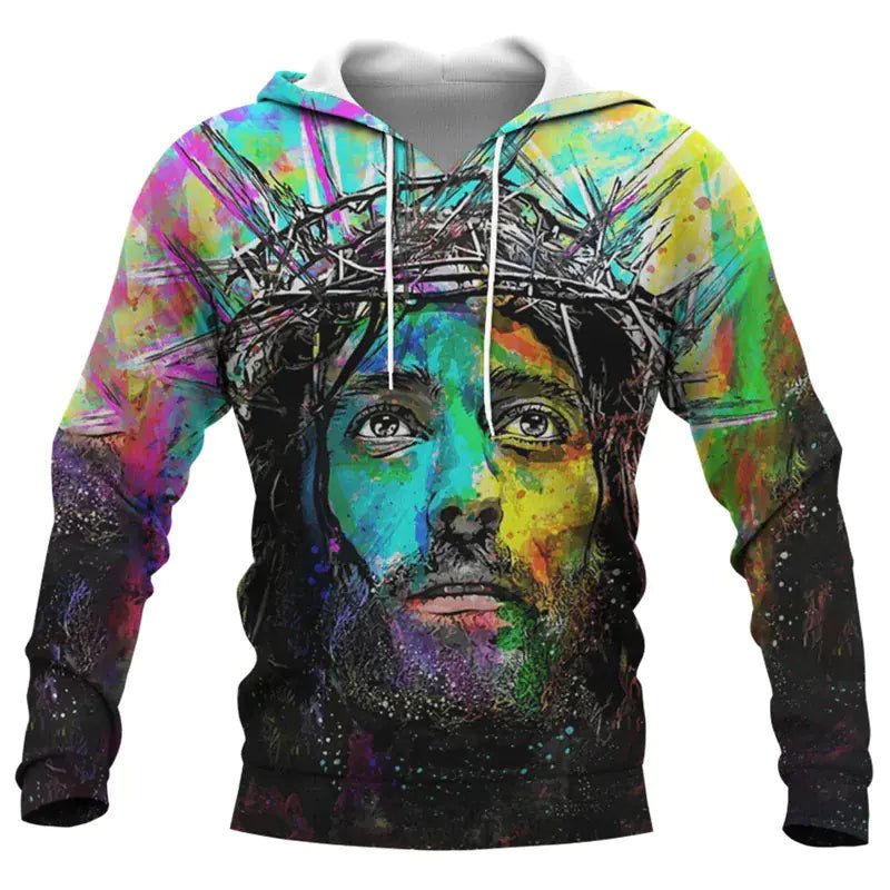 Jesus Amen 3D Hoodie for Men and Women Harajuku Fashion - Dakdouksson