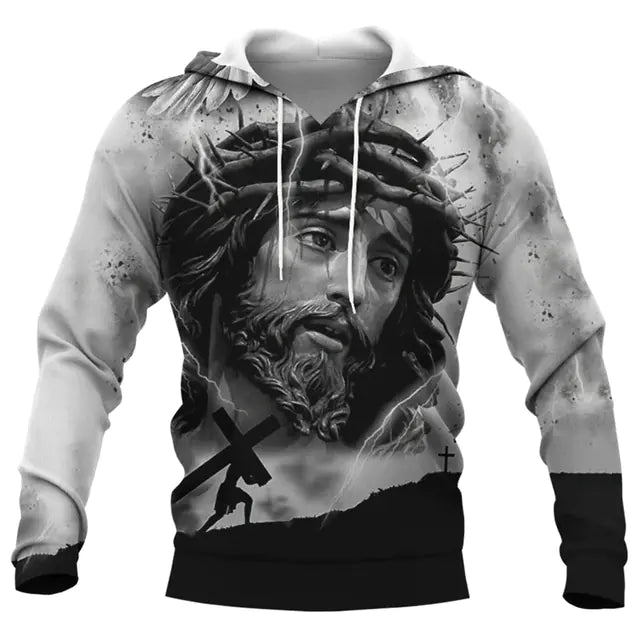 Jesus Amen 3D Hoodie for Men and Women Harajuku Fashion - Dakdouksson