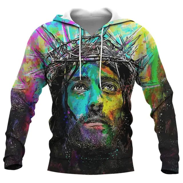 Jesus Amen 3D Hoodie for Men and Women Harajuku Fashion - Dakdouksson