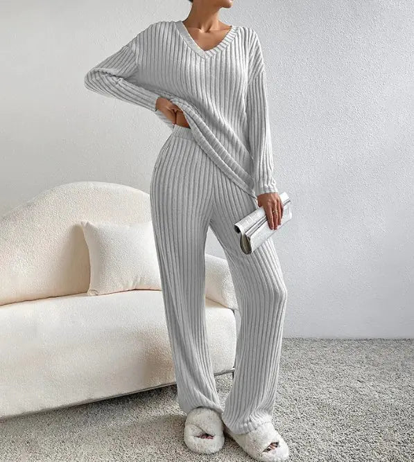 Knitted Two Piece Set Outfit - Dakdouksson