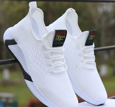 Men's Breathable Flyknit Cushion Sports Shoes - Dakdouksson