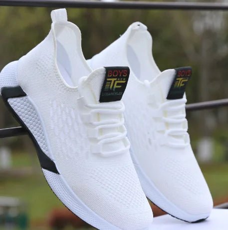 Men's Breathable Flyknit Cushion Sports Shoes - Dakdouksson