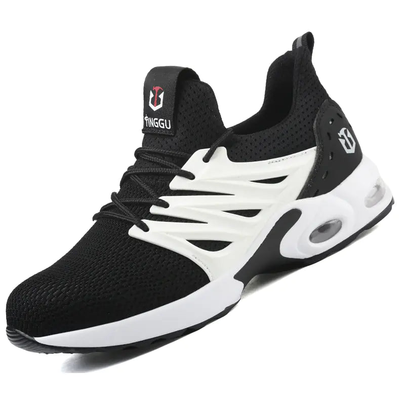 Men's Breathable Flyknit Sports Safety Shoes - Dakdouksson