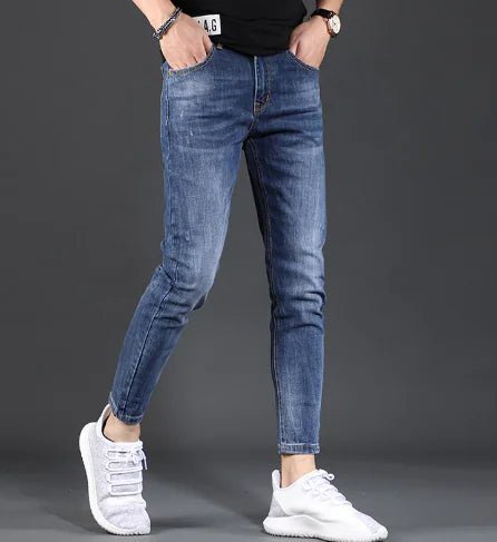 Men's Stretch Casual Jeans - Summer Slim Fit Pants - Dakdouksson