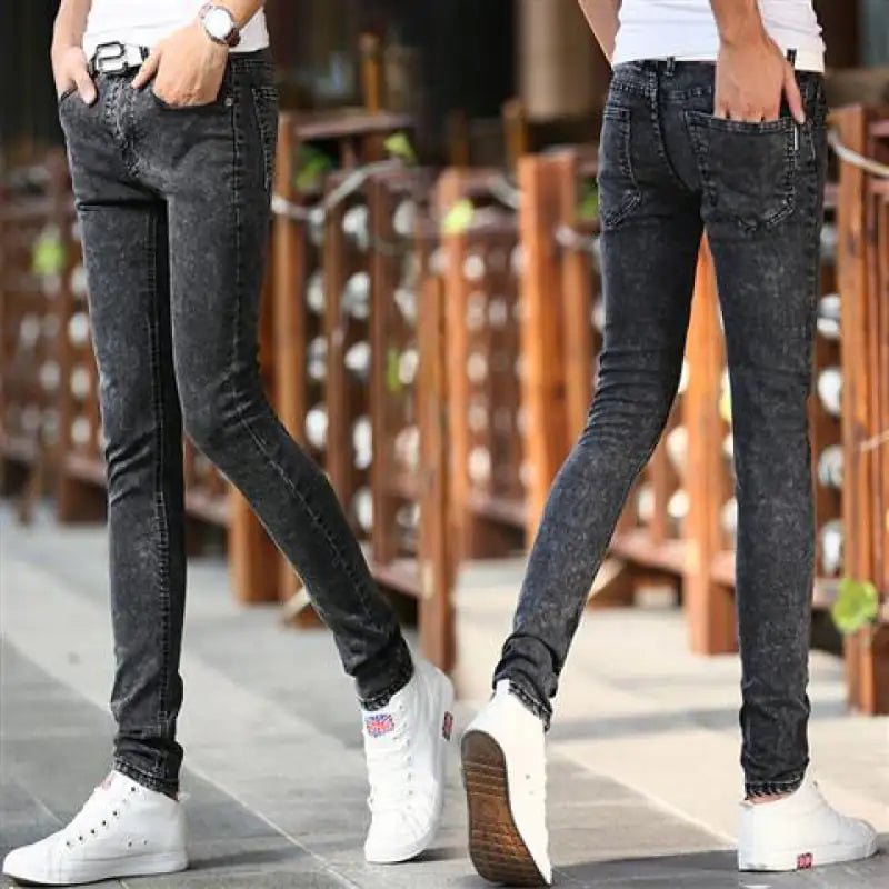 Men's Trendy Slim Fit Stretch Korean Style Jeans - Dakdouksson