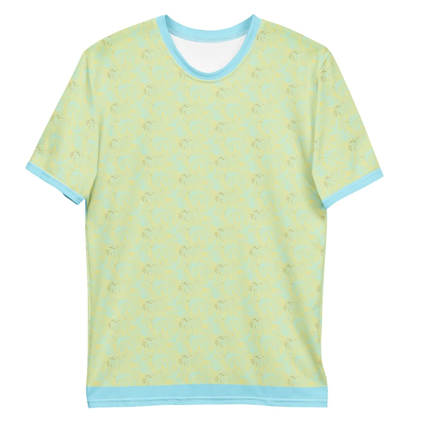 Men's Tropical Blue and Yellow Hawaiian T-shirt - Dakdouksson