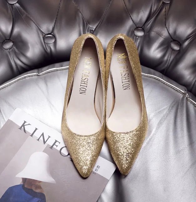 New Stylish Suede Pointed Toe Women's Heels - Dakdouksson