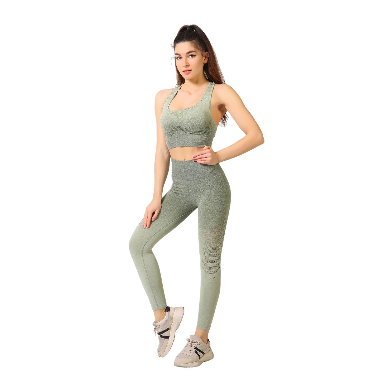 Peach Gradient Outdoor Fitness Suit for Women - Dakdouksson