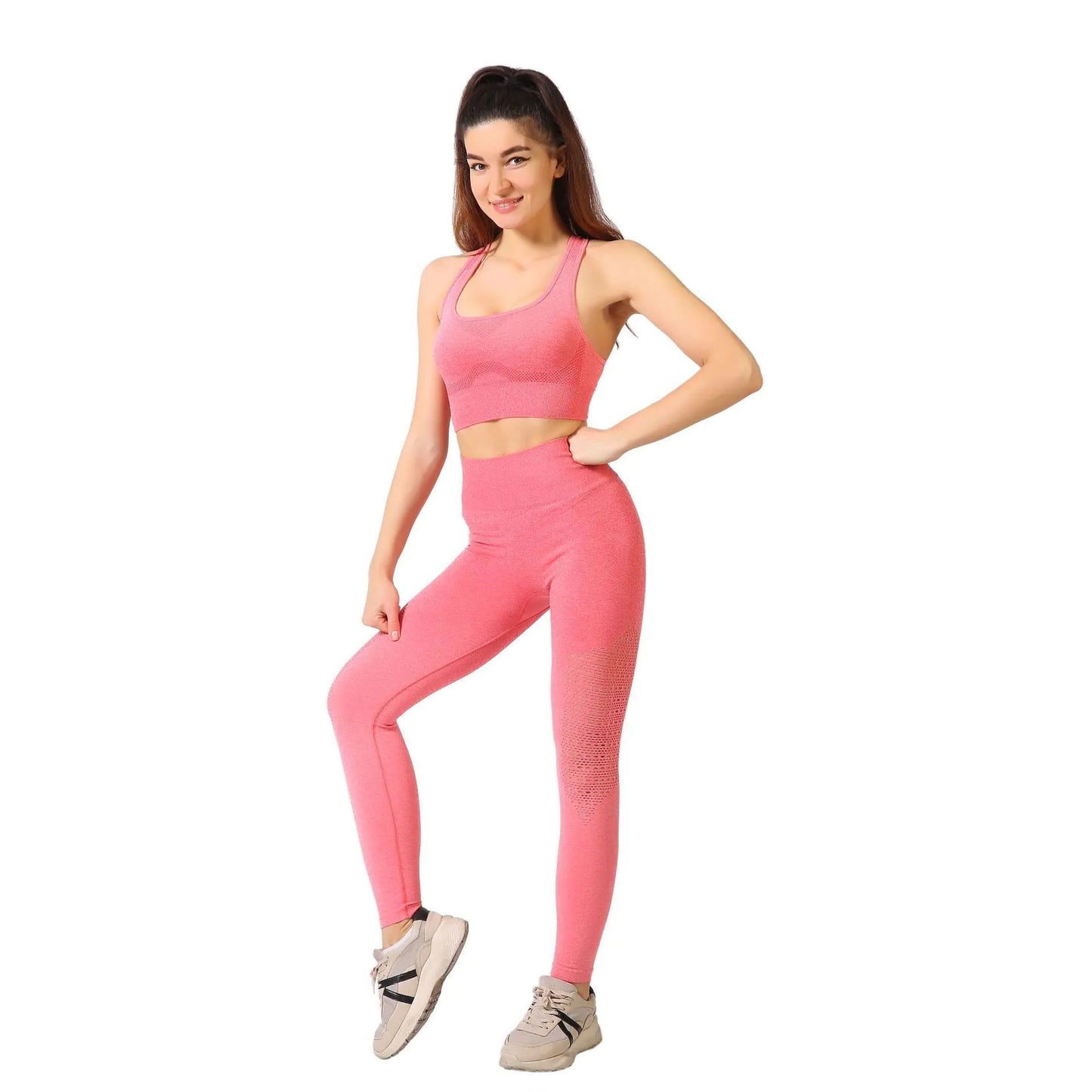 Peach Gradient Outdoor Fitness Suit for Women - Dakdouksson