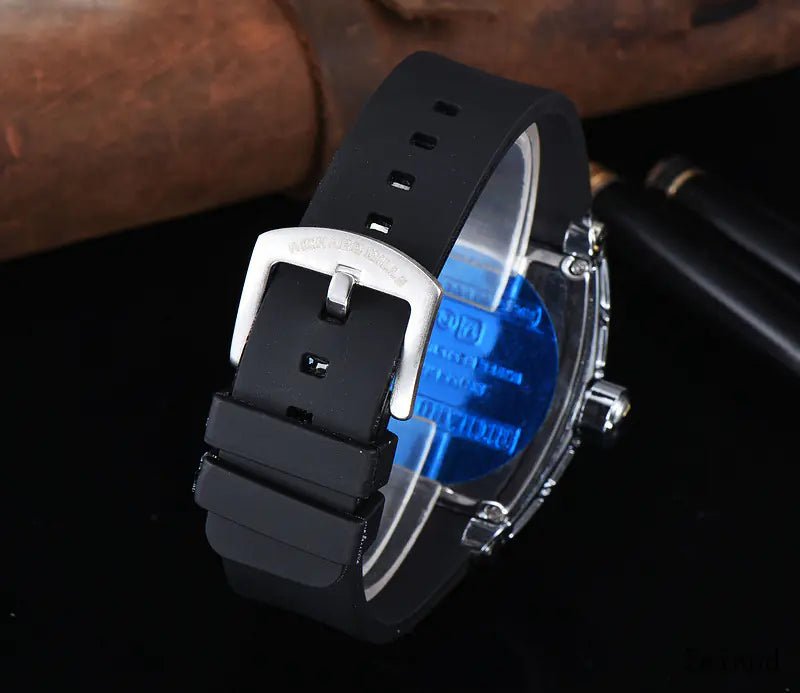 Quartz Men's Watch with Silicone Strap Ghost Head Design - Dakdouksson