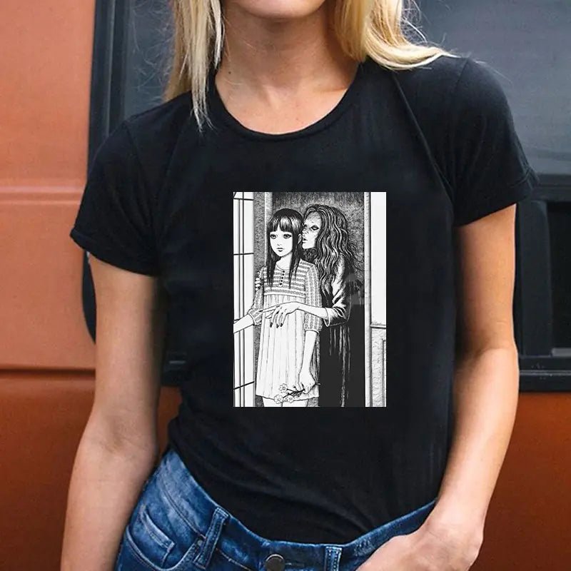 Round Neck T-Shirt for Couples - Fashionable Short Sleeve - Dakdouksson