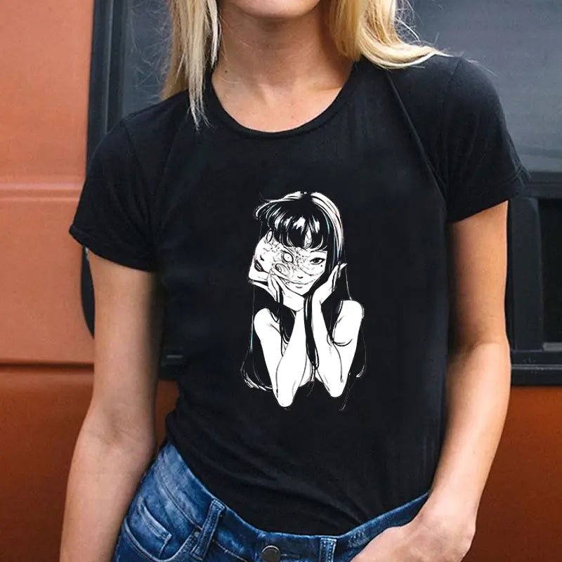 Round Neck T-Shirt for Couples - Fashionable Short Sleeve - Dakdouksson