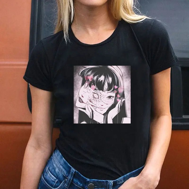 Round Neck T-Shirt for Couples - Fashionable Short Sleeve - Dakdouksson