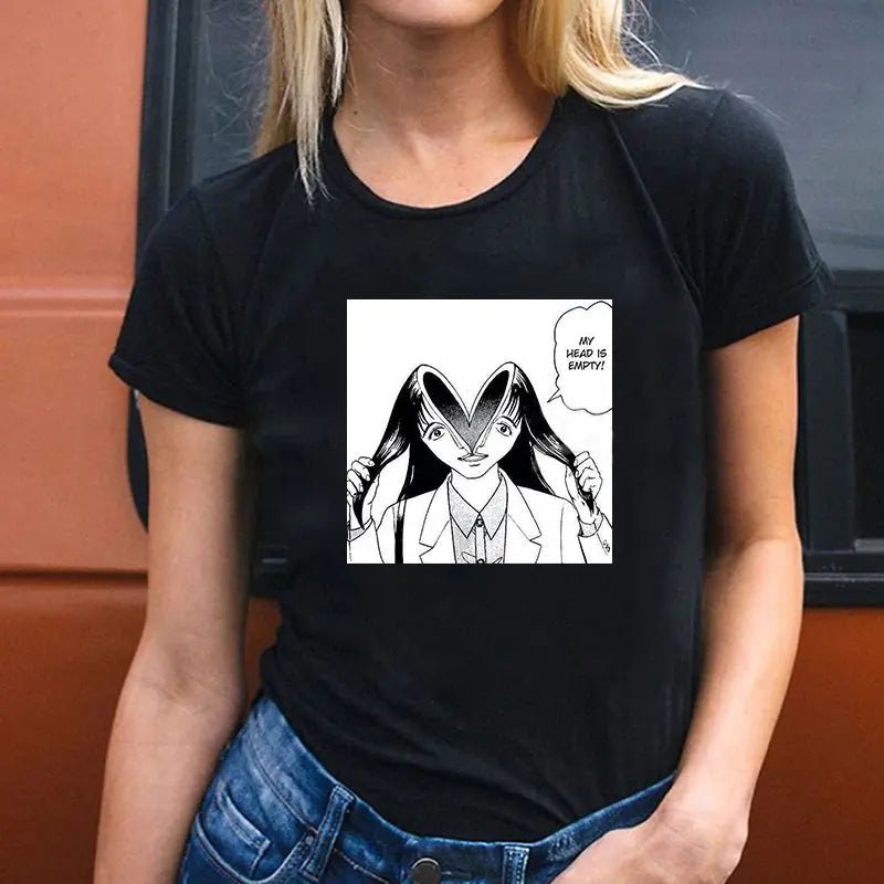 Round Neck T-Shirt for Couples - Fashionable Short Sleeve - Dakdouksson