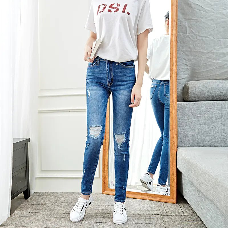 Skinny Jeans, Ripped Jeans, Stretch Denim Pants - Dakdouksson