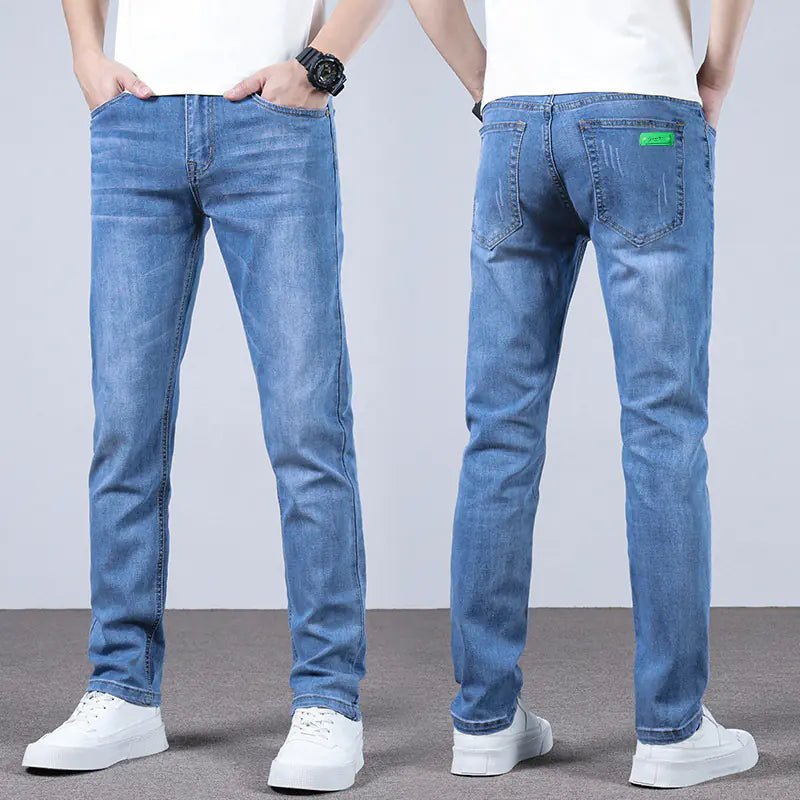 Slim Straight Stretch Jeans for Men - Dakdouksson