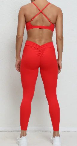 Solid Color Fitness Yoga Set for Running and Exercise - Dakdouksson