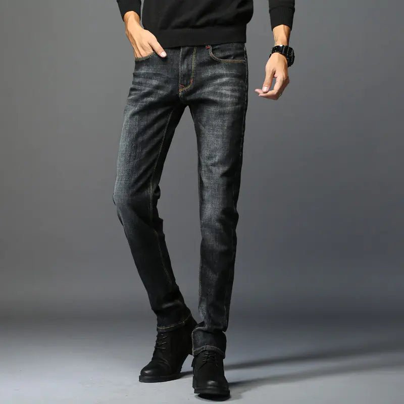 Spring Slim Fit Korean Men's Stretch Casual Jeans - Dakdouksson
