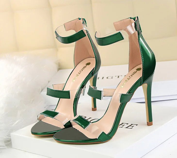 Strap Sandals, Slimming High Heels with Thin Heels - Dakdouksson