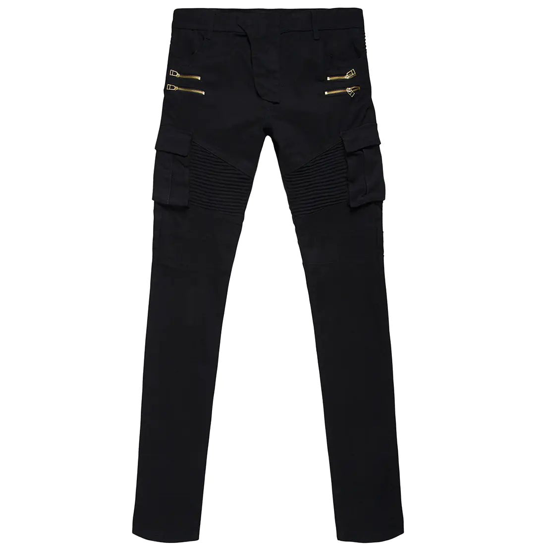 Trendy Pleated Stretch Skinny Denim Pants - Dakdouksson