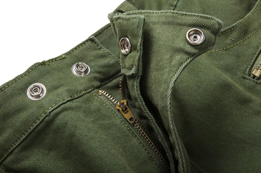 Trendy Pleated Stretch Skinny Denim Pants - Dakdouksson