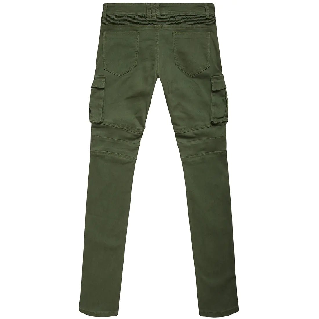 Trendy Pleated Stretch Skinny Denim Pants - Dakdouksson