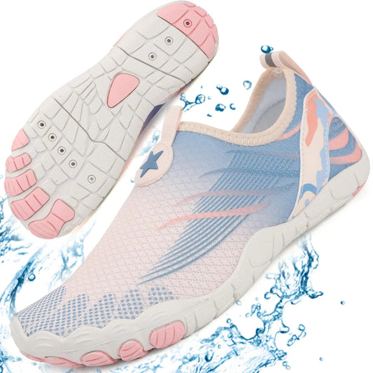 Uincin Hike Footwear Barefoot for Women Non - Slip & Breathable Athletic Wide Toe Water Shoes Barefoot Shoes Womens Pink - Dakdouksson