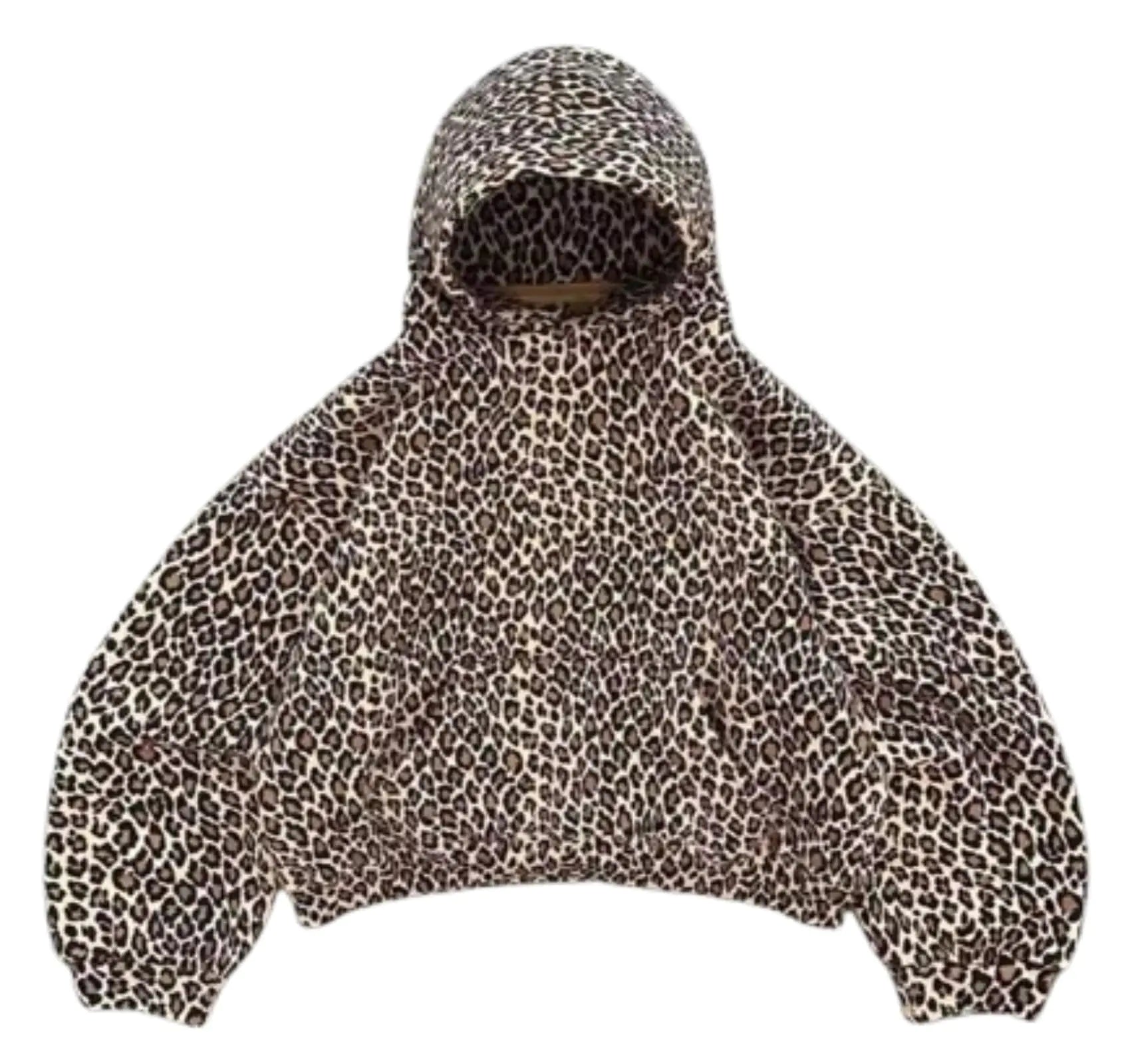 VCM Oversized Leopard Print Hoodie Cheetah Print Hoodies Y2k Camo Hoodies Pullover Sweatshirt Hooded Y2k Graphic Hoodies (LeopardXLX - Large) - Dakdouksson