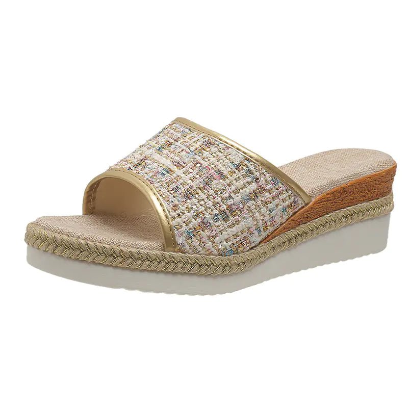 Wedge Slippers - Lightweight Colorful Platform Sandals - Dakdouksson