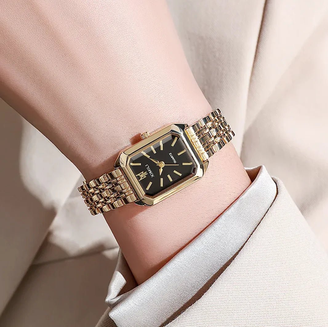 Women's Square Steel Strap Watch - Dakdouksson