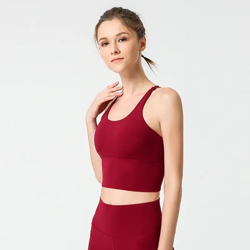 Women's Yoga Set with Sports Bra and High - Waist Leggings - Dakdouksson