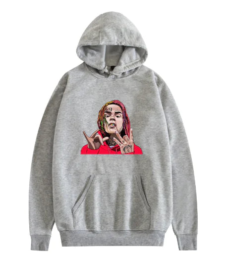 6ix9ine Hoodie - Hip Hop Fashion Sweatshirt