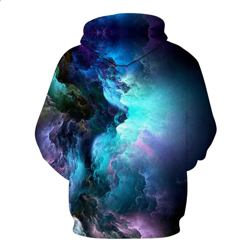 2019 Trendy 3D Digital Print Hoodie Couples Jacket