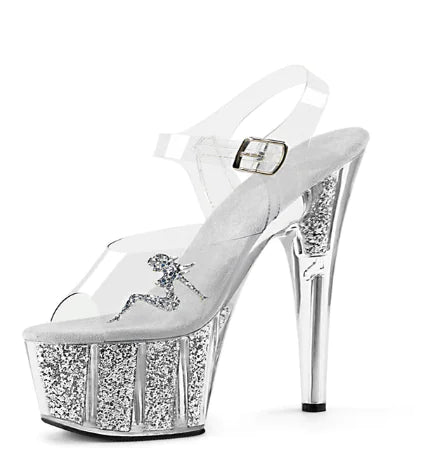 15cm High Heel Waterproof Platform Sandals for Women - Dakdouksson